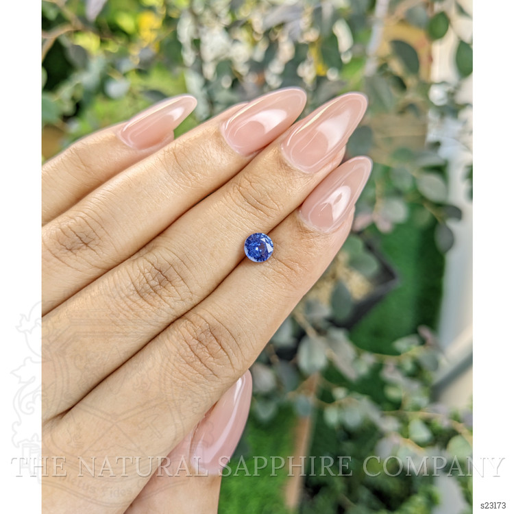 0.90 Ct. Blue Sapphire from Ceylon (Sri Lanka)