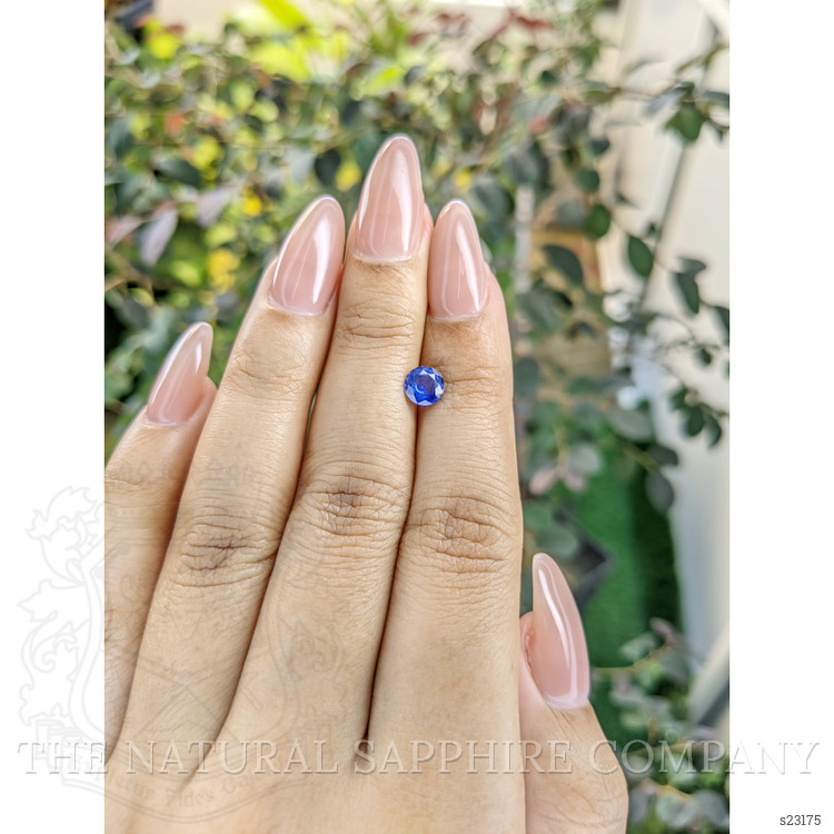 0.77 Ct. Blue Sapphire from Ceylon (Sri Lanka)