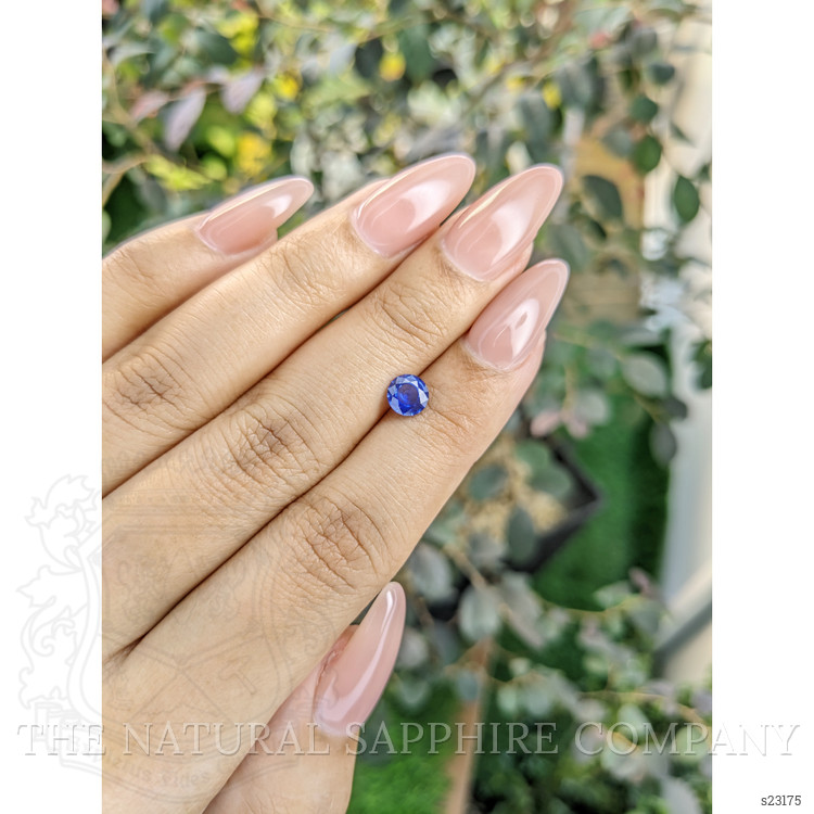 0.77 Ct. Blue Sapphire from Ceylon (Sri Lanka)