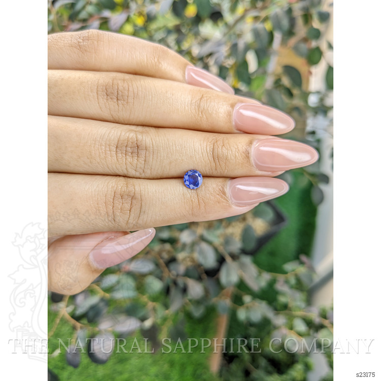 0.77 Ct. Blue Sapphire from Ceylon (Sri Lanka)