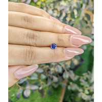 0.66 Ct. Blue Sapphire from Ceylon (Sri Lanka) Life Style