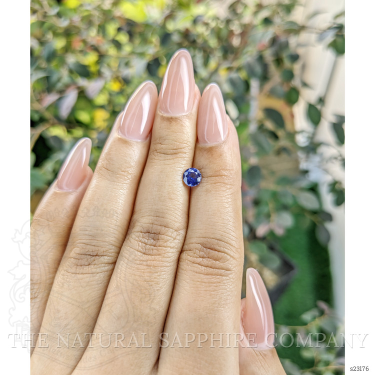 0.66 Ct. Blue Sapphire from Ceylon (Sri Lanka)