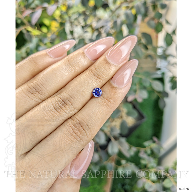 0.66 Ct. Blue Sapphire from Ceylon (Sri Lanka)