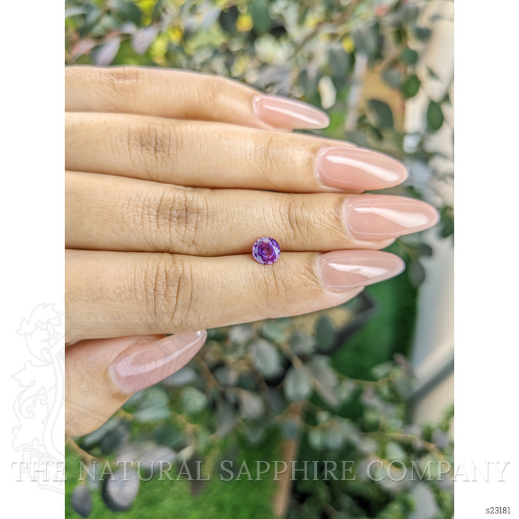 0.87 Ct. Pinkish Purple Sapphire from Ceylon (Sri Lanka)