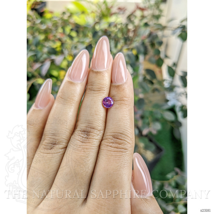 0.87 Ct. Pinkish Purple Sapphire from Ceylon (Sri Lanka)