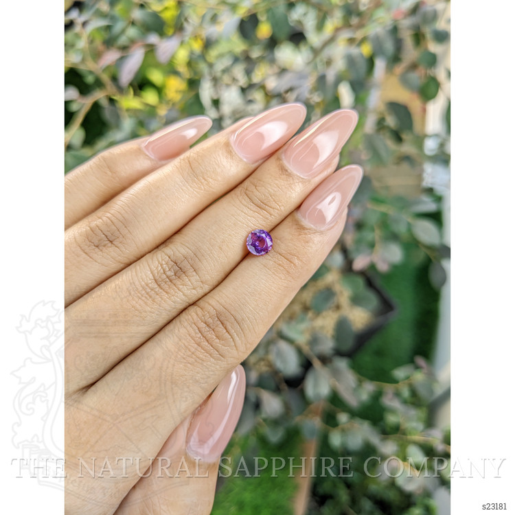 0.87 Ct. Pinkish Purple Sapphire from Ceylon (Sri Lanka)