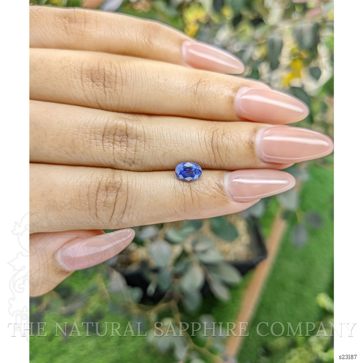 1.04 Ct. Blue Sapphire from Ceylon (Sri Lanka)