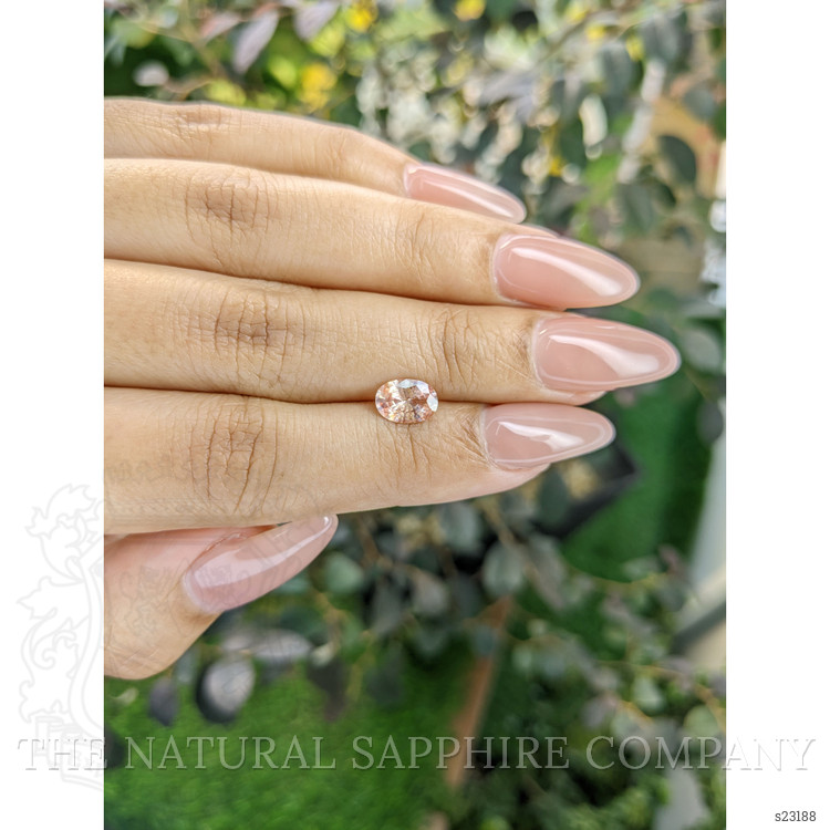 1.19 Ct. Peach Sapphire from Ceylon (Sri Lanka)