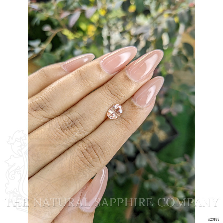 1.19 Ct. Peach Sapphire from Ceylon (Sri Lanka)