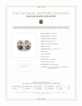 0.82 Ct. Peach Sapphire from Ceylon (Sri Lanka) Scan Report