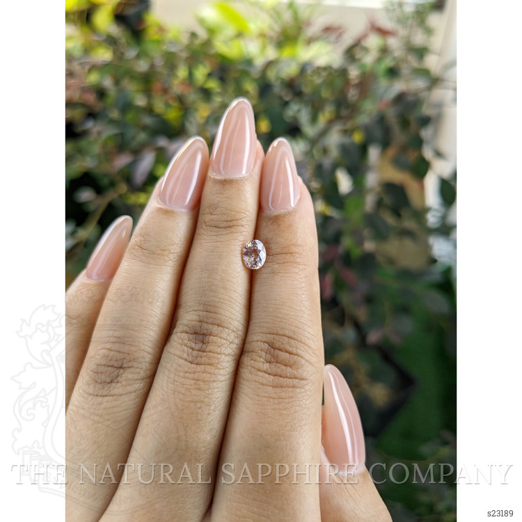 0.82 Ct. Peach Sapphire from Ceylon (Sri Lanka)