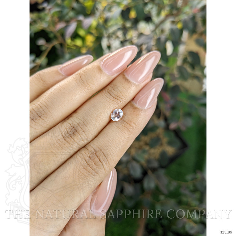 0.82 Ct. Peach Sapphire from Ceylon (Sri Lanka)