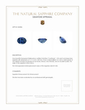 1.28 Ct. Sapphire from West Africa Appraisal