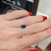 1.28 Ct. Blue Sapphire from West Africa Life Style