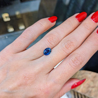 1.44 Ct. Blue Sapphire from West Africa Life Style