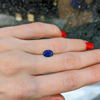 1.49 Ct. Blue Sapphire from West Africa Life Style