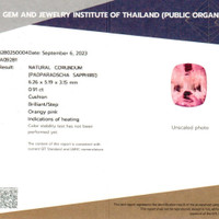 0.91 Ct. Padparadscha Sapphire from Ceylon (Sri Lanka) Scan Report