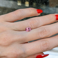 0.91 Ct. Padparadscha Sapphire from Ceylon (Sri Lanka) Life Style