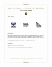 0.83 Ct. Grey Sapphire from Ceylon (Sri Lanka) Appraisal