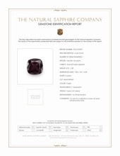 2.28 Ct. Purple Sapphire from Ceylon (Sri Lanka) Scan Report