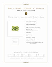 1.47 Ct. Yellowish Green Sapphire from Ceylon (Sri Lanka) Scan Report