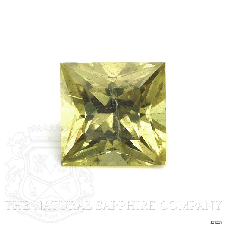 0.82 Ct. Greenish Yellow Sapphire from Ceylon (Sri Lanka)