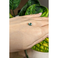 1.16 Ct. Bluish Green Sapphire from Madagascar Life Style