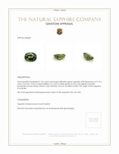 1.06 Ct. Sapphire from Australia Appraisal