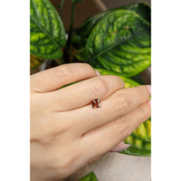 0.87 Ct. Reddish Orange Sapphire from Ceylon (Sri Lanka) Life Style