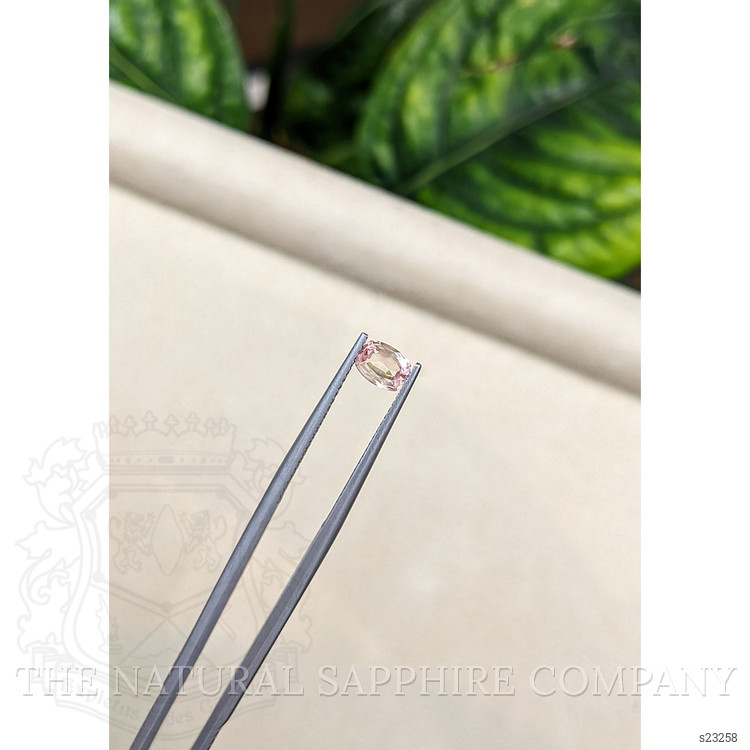 0.64 Ct. Peach Sapphire from Ceylon (Sri Lanka)