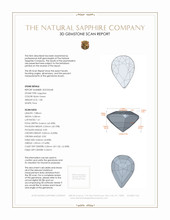 1.08 Ct. Sapphire from Africa 3 D Scan Report