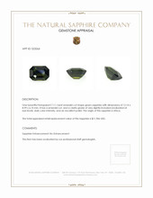 7.11 Ct. Green Sapphire from Africa Appraisal