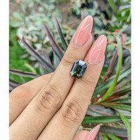 7.11 Ct. Green Sapphire from Africa Life Style