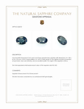 5.03 Ct. Greenish Blue Sapphire from Africa Appraisal