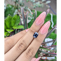 2.15 Ct. Greenish Blue Sapphire from Africa Life Style