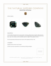 8.10 Ct. Yellowish Green Sapphire from Africa Appraisal