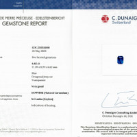 6.03 Ct. Blue Sapphire from Ceylon (Sri Lanka) Scan Report