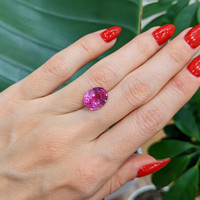 5.16 Ct. Pink Sapphire from Madagascar Life Style