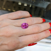 5.16 Ct. Pink Sapphire from Madagascar Life Style