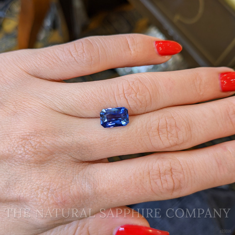 3.35 Ct. Blue Sapphire from Ceylon (Sri Lanka)