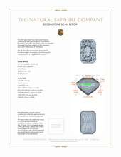 3.35 Ct. Blue Sapphire from Ceylon (Sri Lanka) 3 D Scan Report