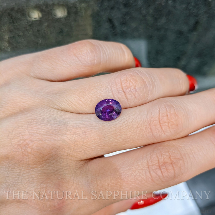 3.43 Ct. Purple Sapphire from Ceylon (Sri Lanka)