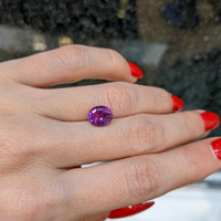 2.56 Ct. Purple Sapphire from Ceylon (Sri Lanka) Life Style