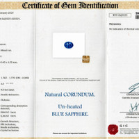 2.04 Ct. Blue Sapphire from Ceylon (Sri Lanka) Scan Report