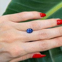 2.04 Ct. Blue Sapphire from Ceylon (Sri Lanka) Life Style