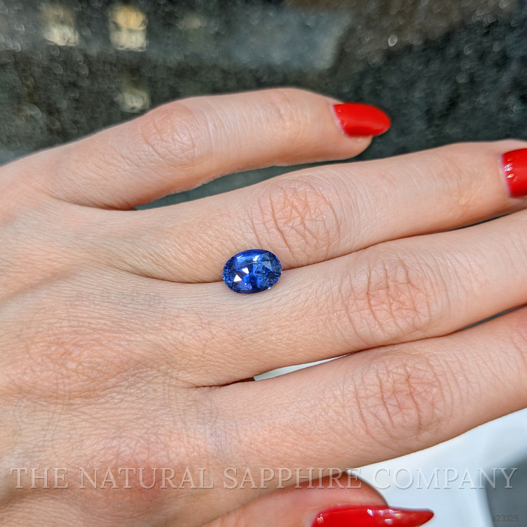 2.04 Ct. Blue Sapphire from Ceylon (Sri Lanka)