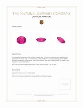 3.27 Ct. Sapphire from Ceylon (Sri Lanka) Appraisal