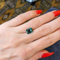 4.00 Ct. Bluish Green Sapphire from Ceylon (Sri Lanka) Life Style