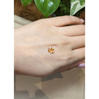 1.27 Ct. Peach Sapphire from Madagascar Life Style