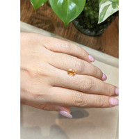 1.27 Ct. Peach Sapphire from Madagascar Life Style